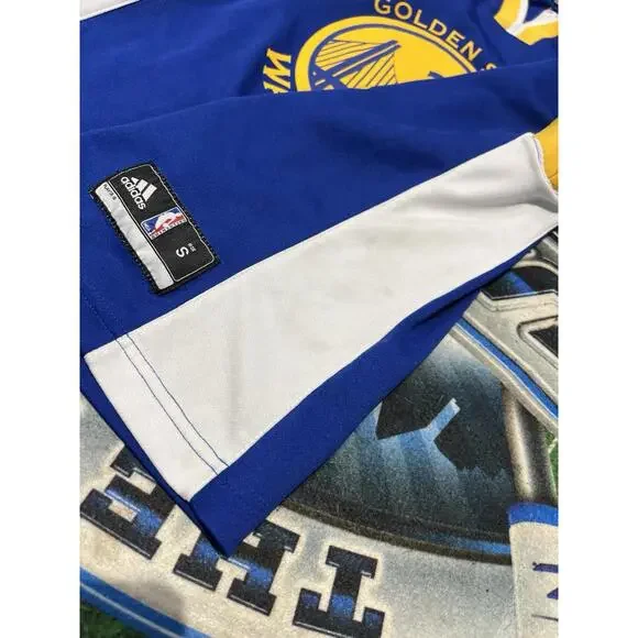 Golden State Warriors Stephen Curry Basketball Adidas Jersey Sleeve NBA Yth S - Picture 4 of 4